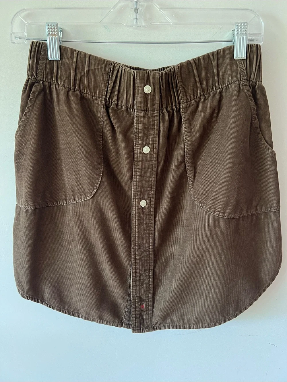 Urban Renewal Recycled Brown Corduroy Mini Skirt Size S/M